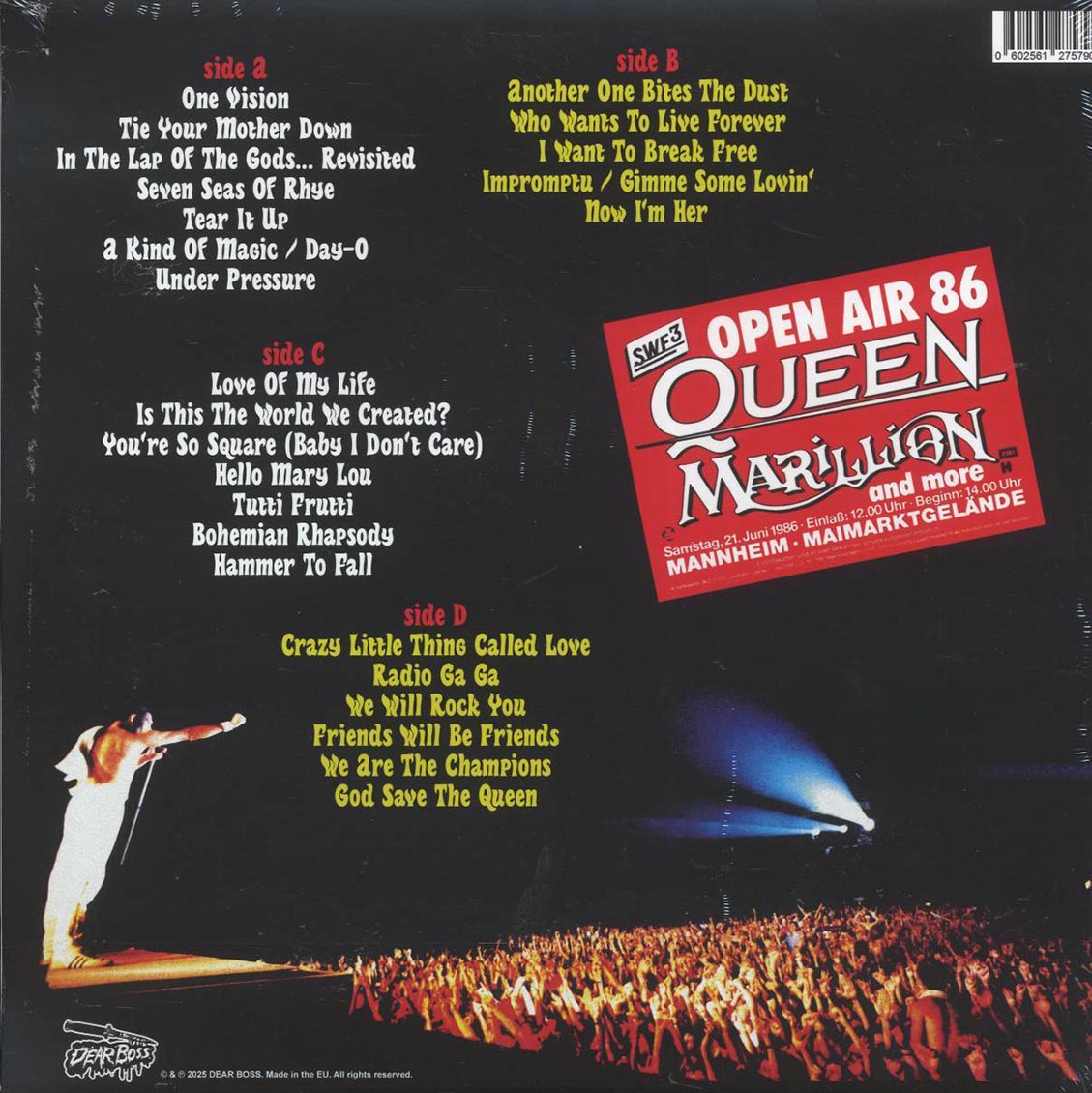 Queen - Reigns The World - Live In Mannheim 1986 - 2LP